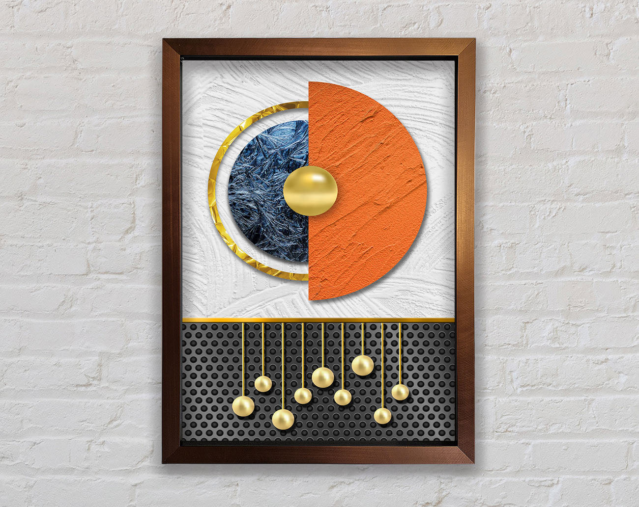 Abstract Circle Framed Print