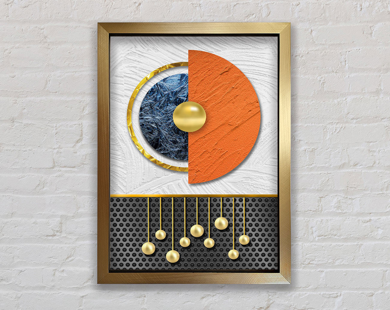 Abstract Circle Framed Print