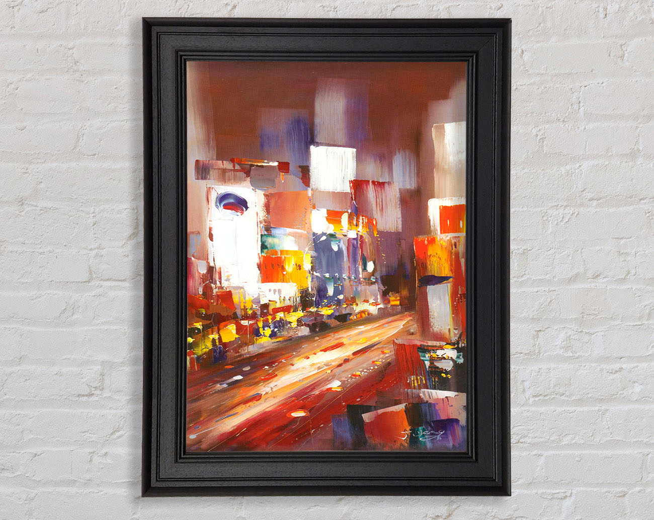 Abstract City Light Framed Print