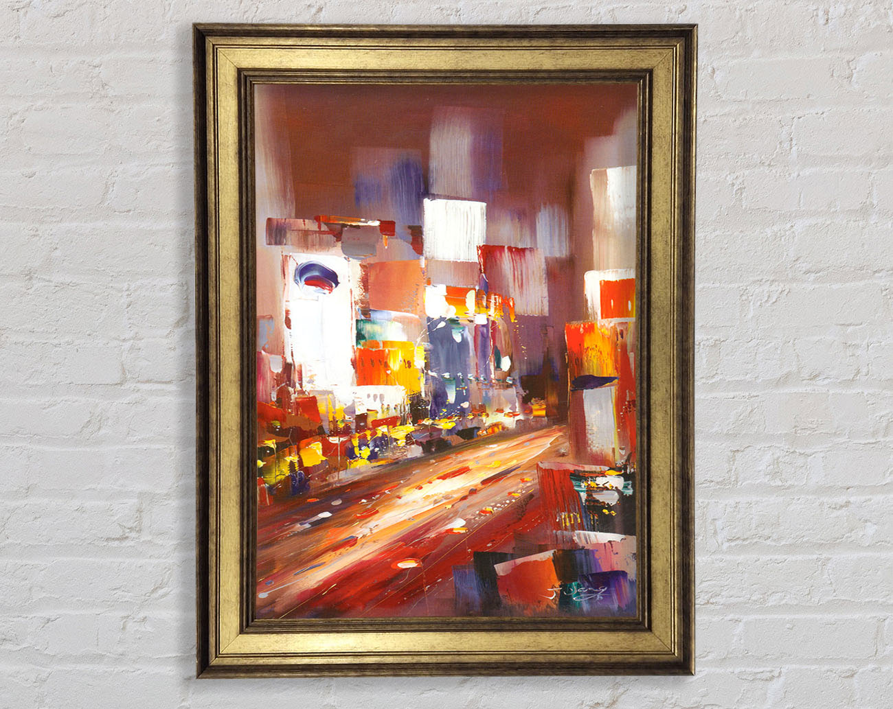 Abstract City Light Framed Print