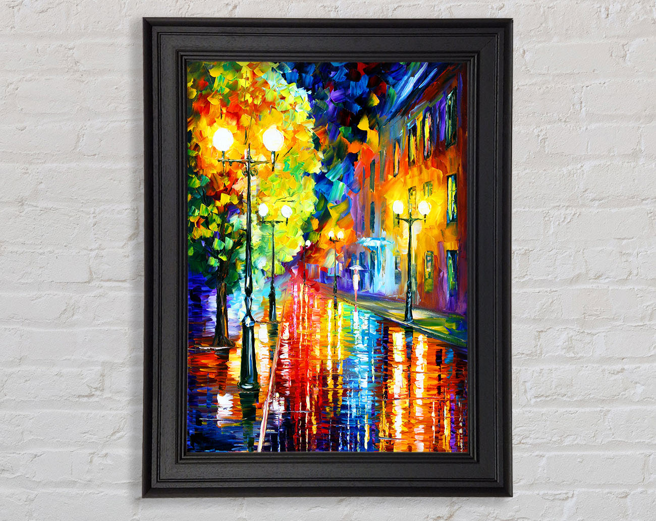 Abstract Colour Walking Framed Print