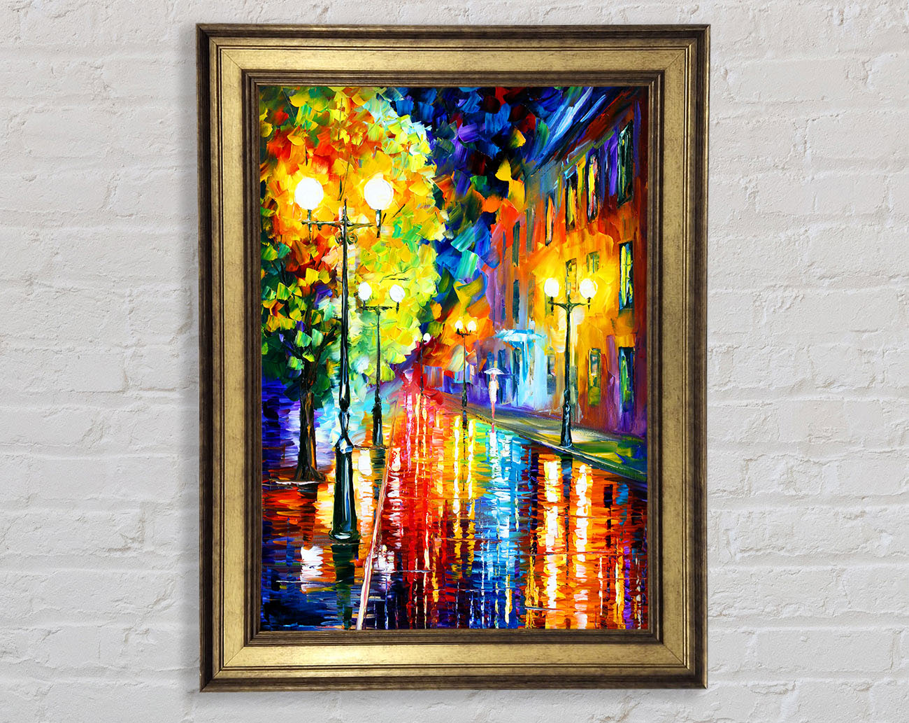Abstract Colour Walking Framed Print