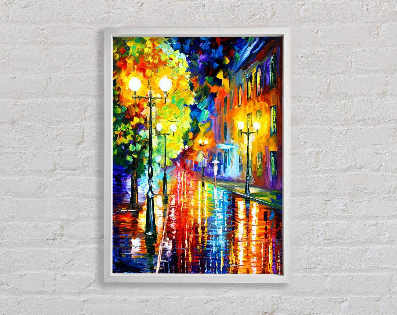 Abstract Colour Walking Framed Print