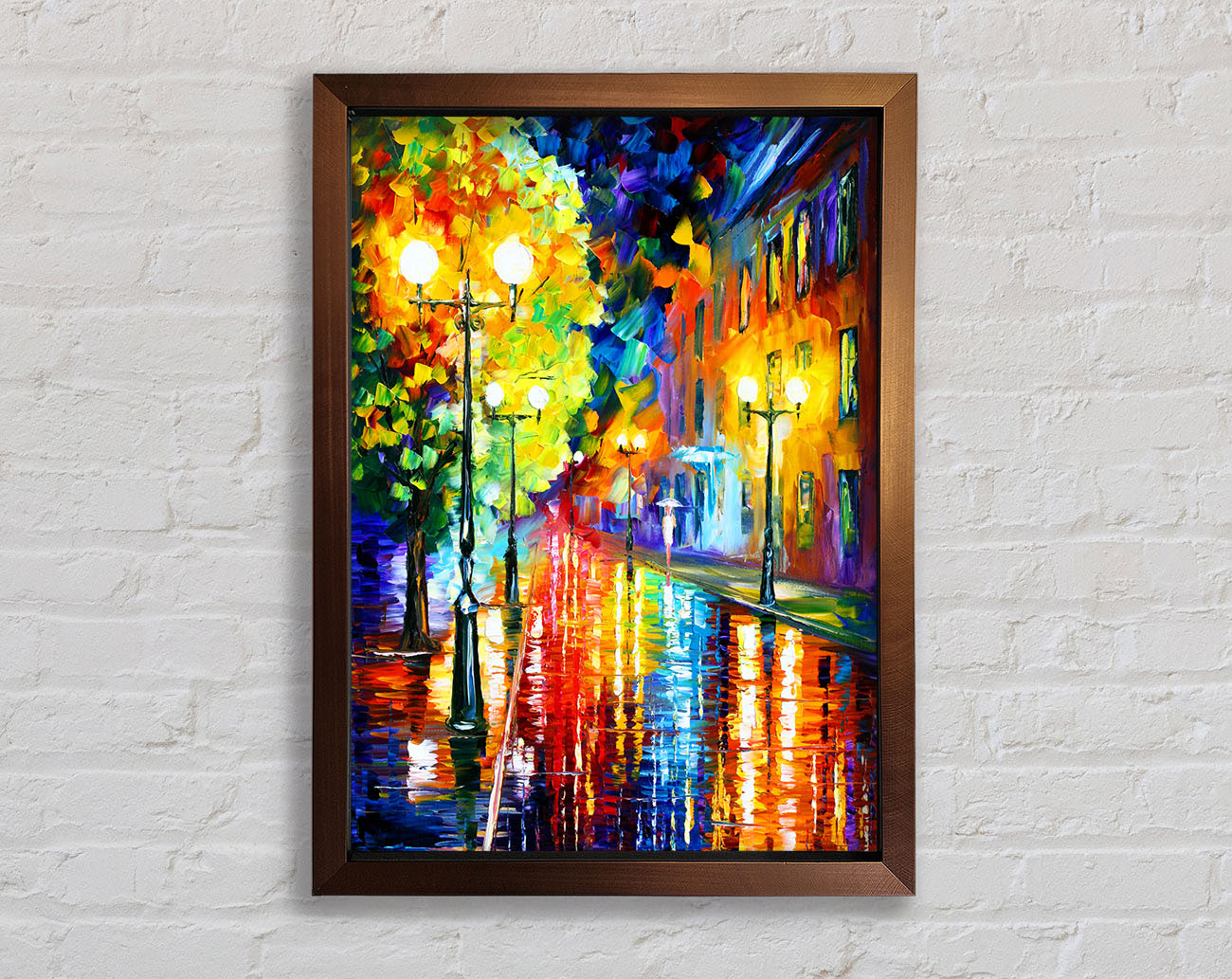 Abstract Colour Walking Framed Print