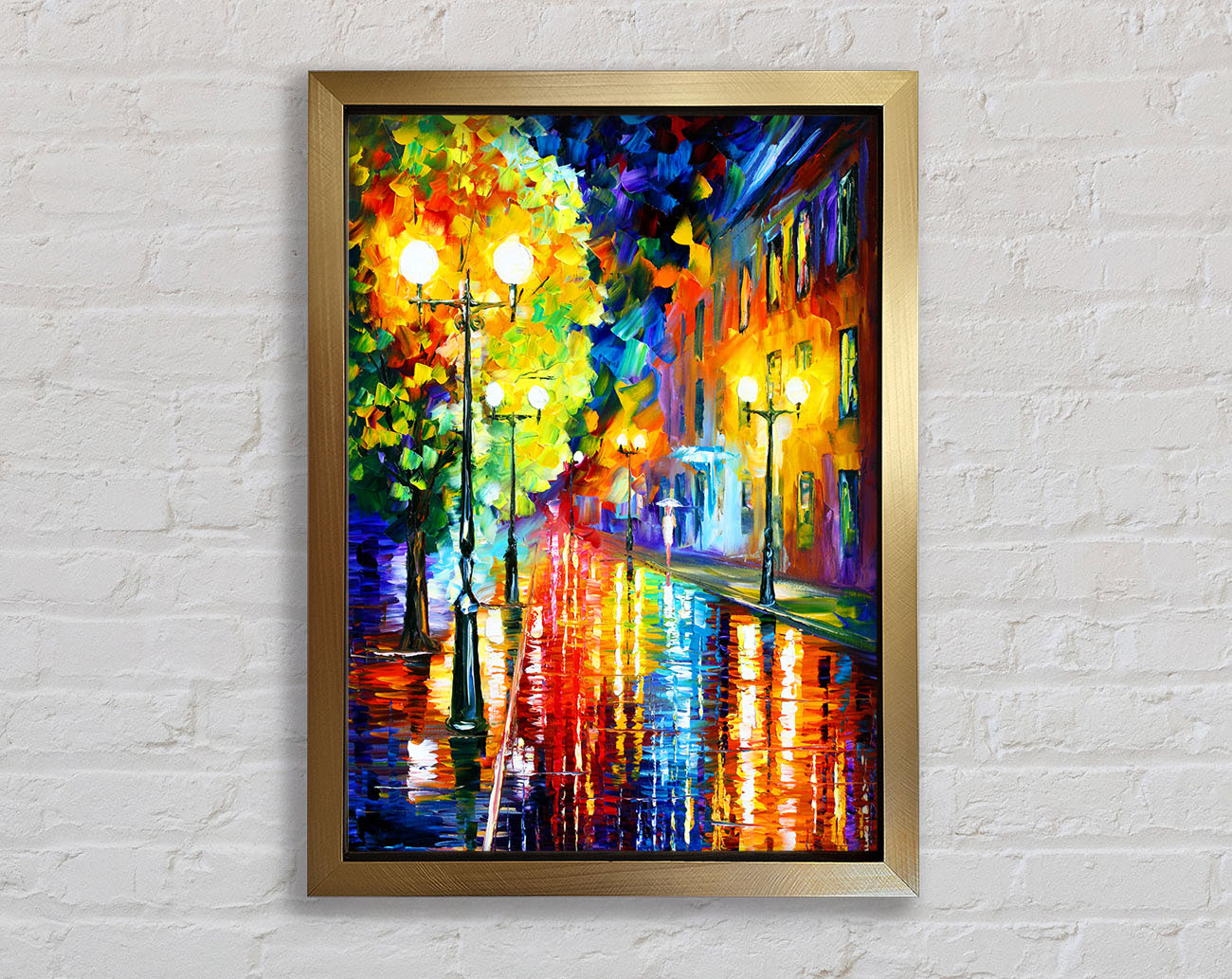 Abstract Colour Walking Framed Print