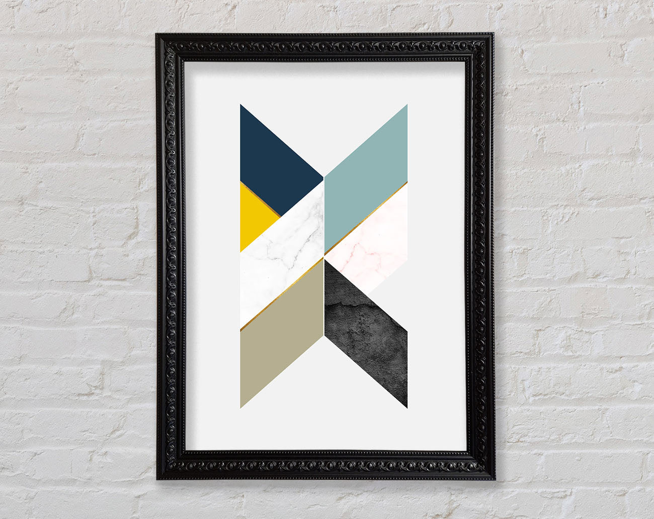 Abstract Diamonds Framed Print