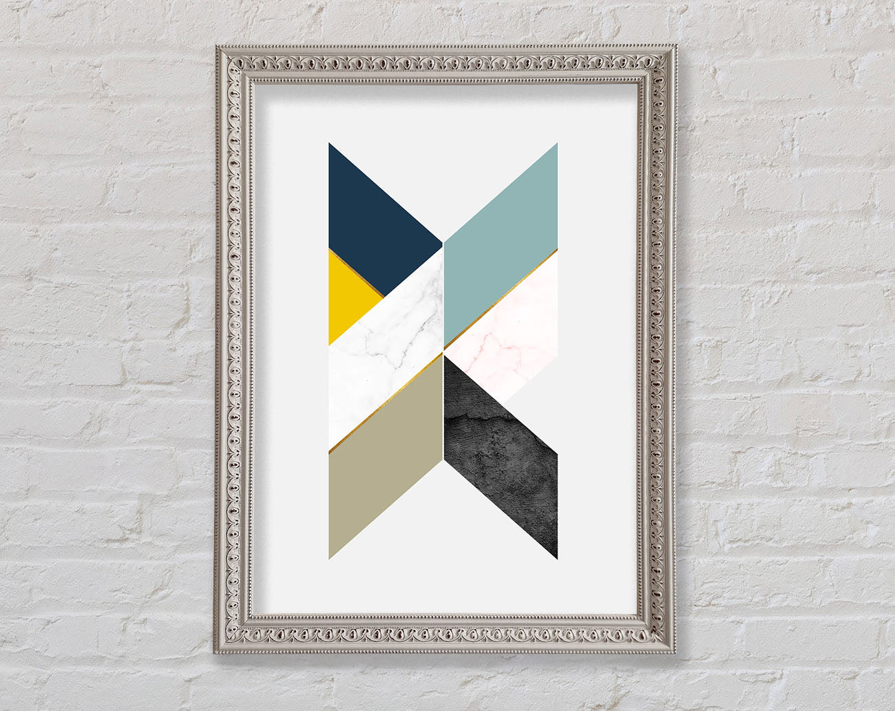 Abstract Diamonds Framed Print