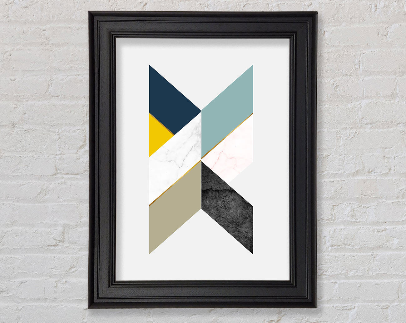 Abstract Diamonds Framed Print