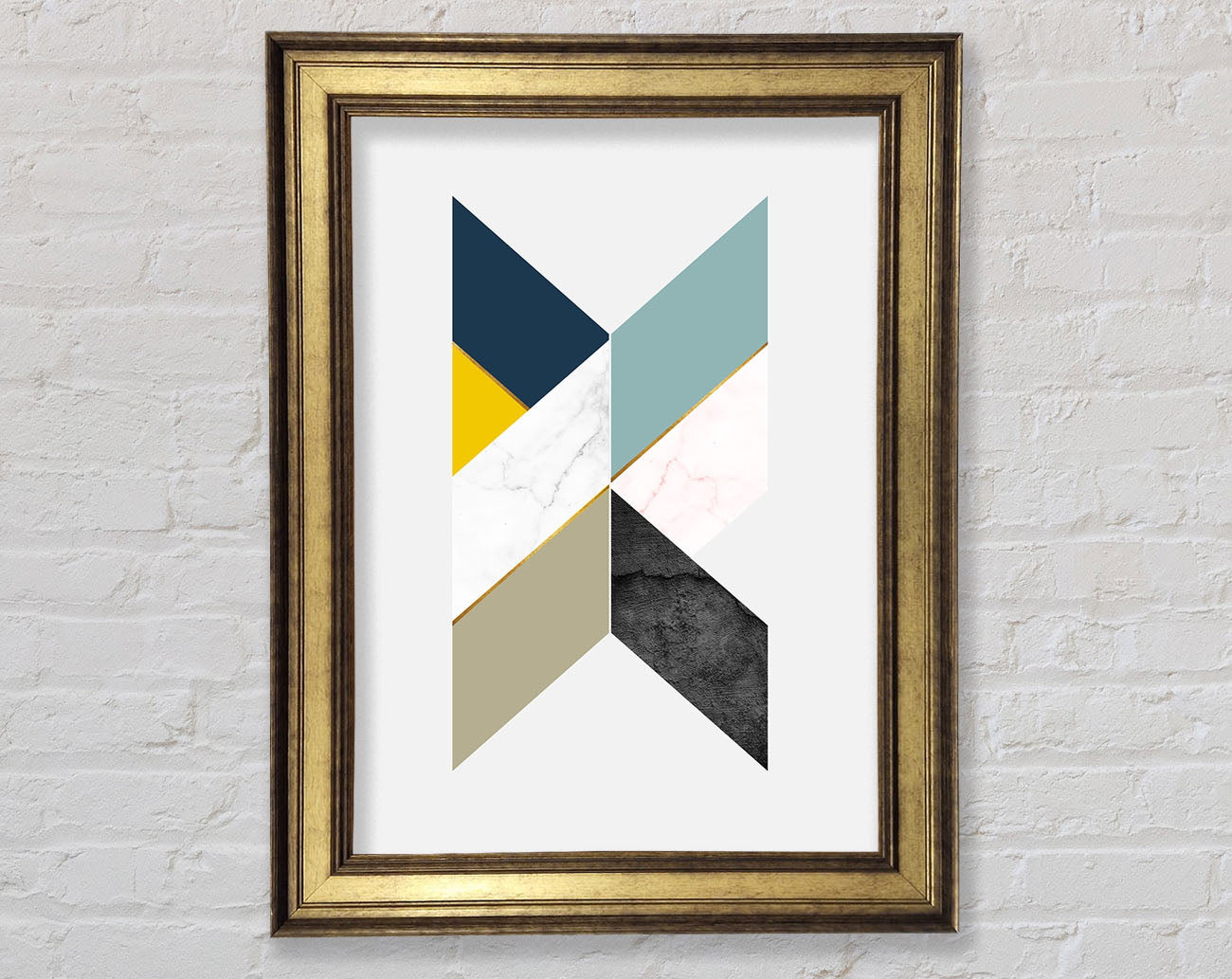 Abstract Diamonds Framed Print