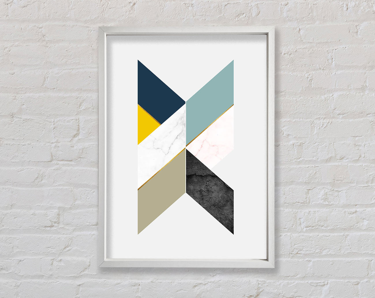Abstract Diamonds Framed Print