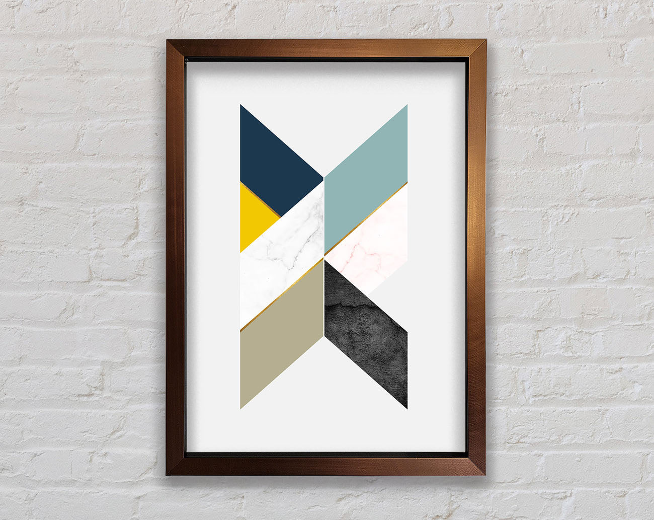 Abstract Diamonds Framed Print