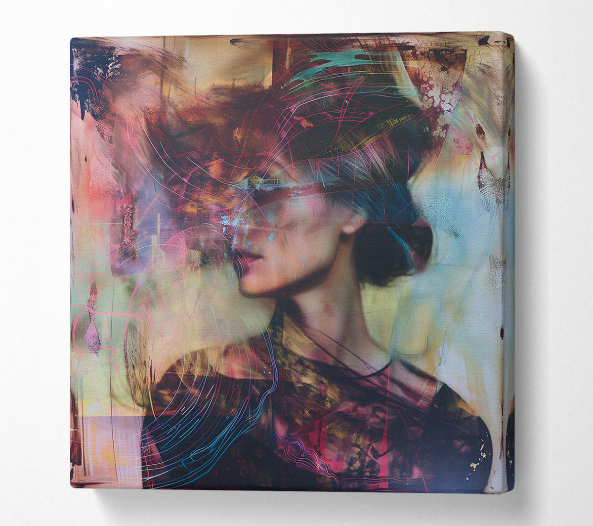 Abstract Fashion Lines Canvas Print