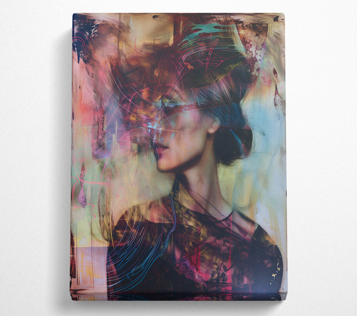 Abstract Fashion Lines Canvas Print