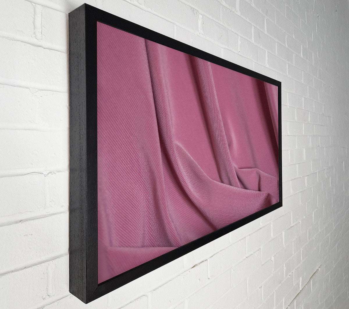 Rose-Colored Folds Canvas Wall Art