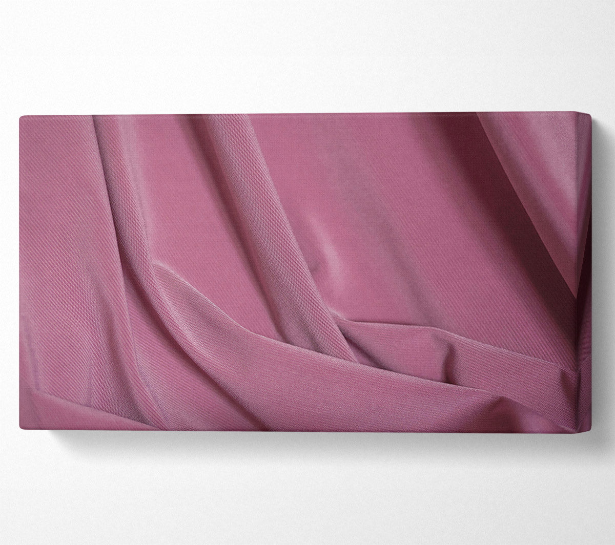 Rose-Colored Folds Canvas Wall Art