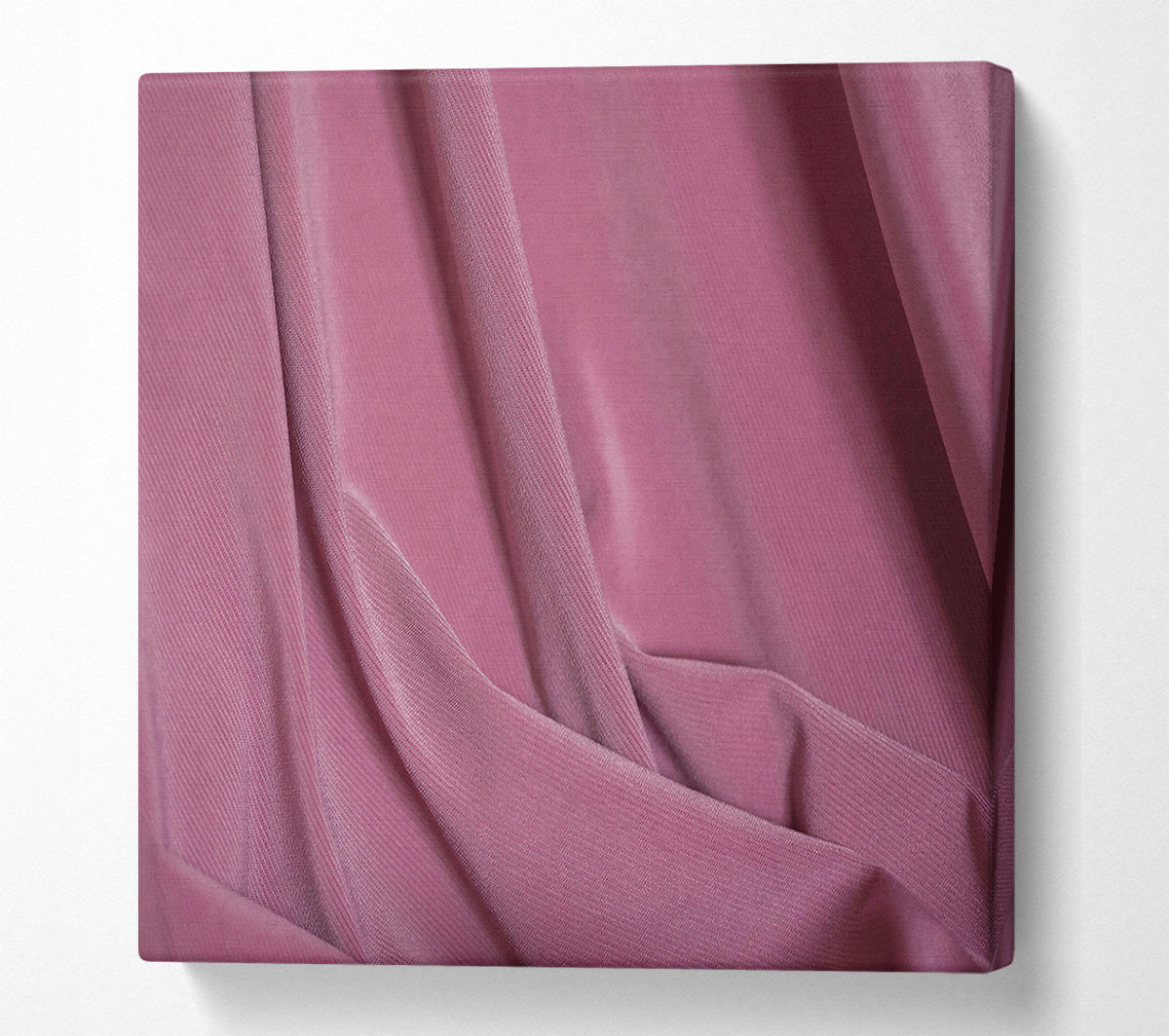 Rose-Colored Folds Canvas Wall Art