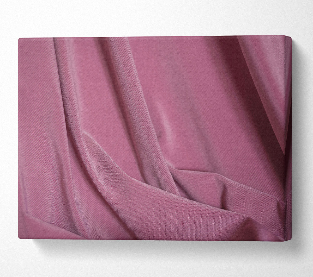 Rose-Colored Folds Canvas Wall Art