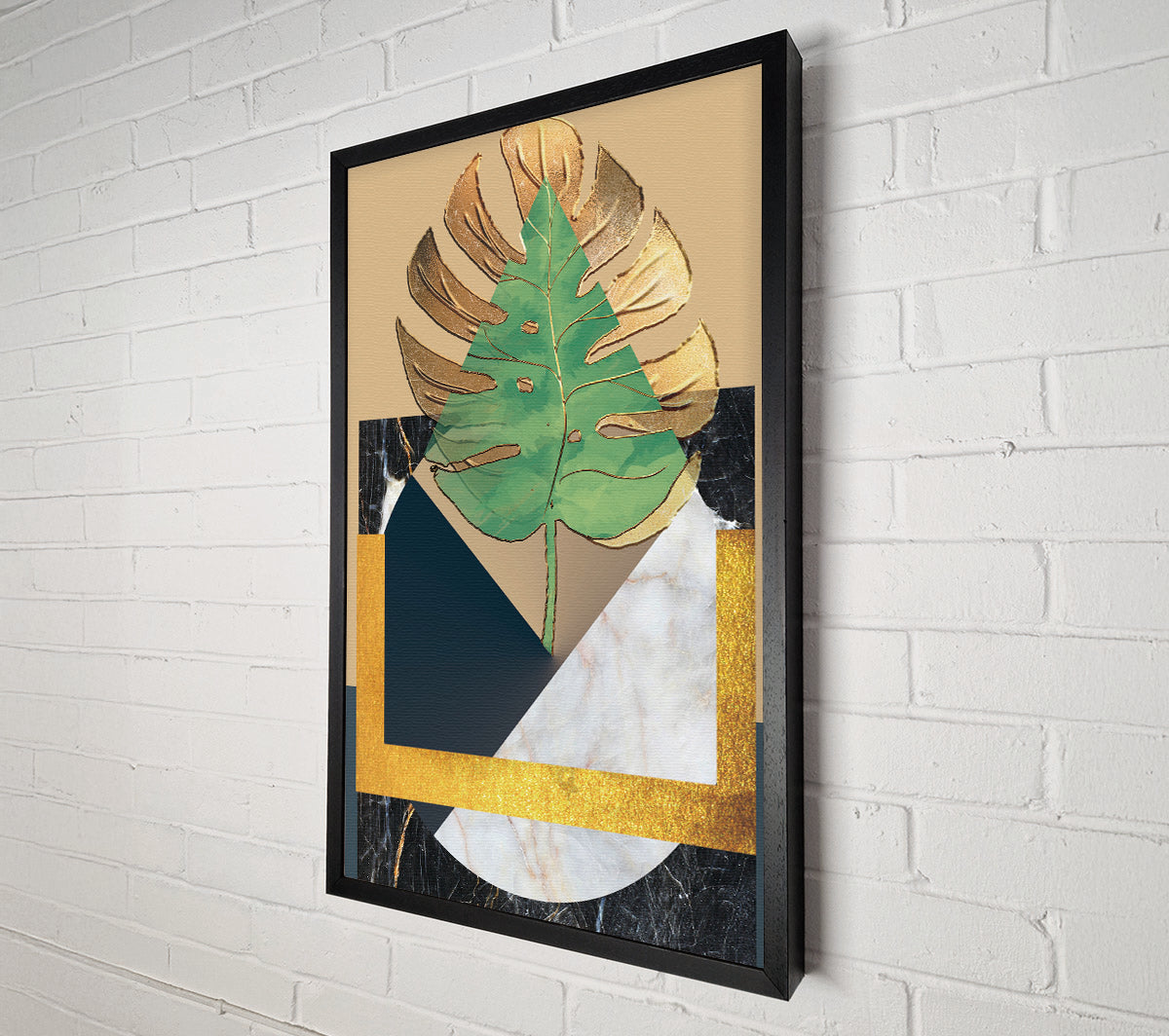 Abstract Leaf Canvas Art