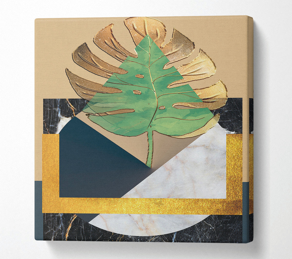 Abstract Leaf Canvas Art