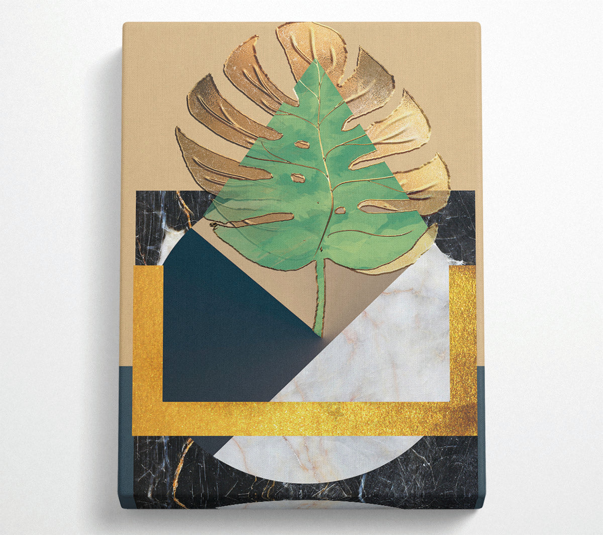 Abstract Leaf Canvas Art