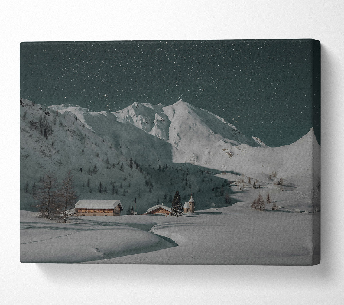 White Mountain Serenity Canvas Wall Art