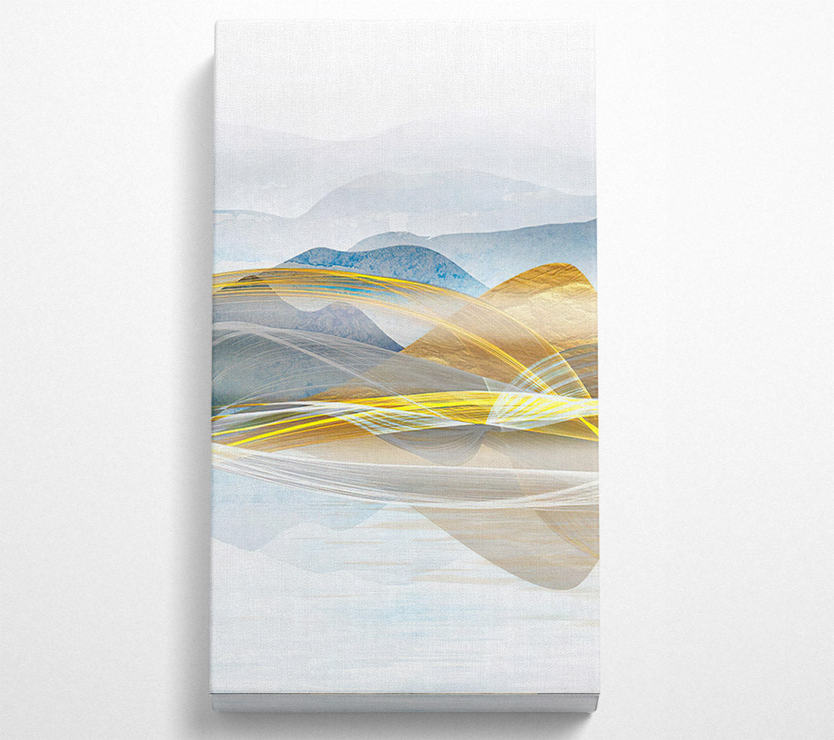 Abstract Line Mountains Canvas Wall Art