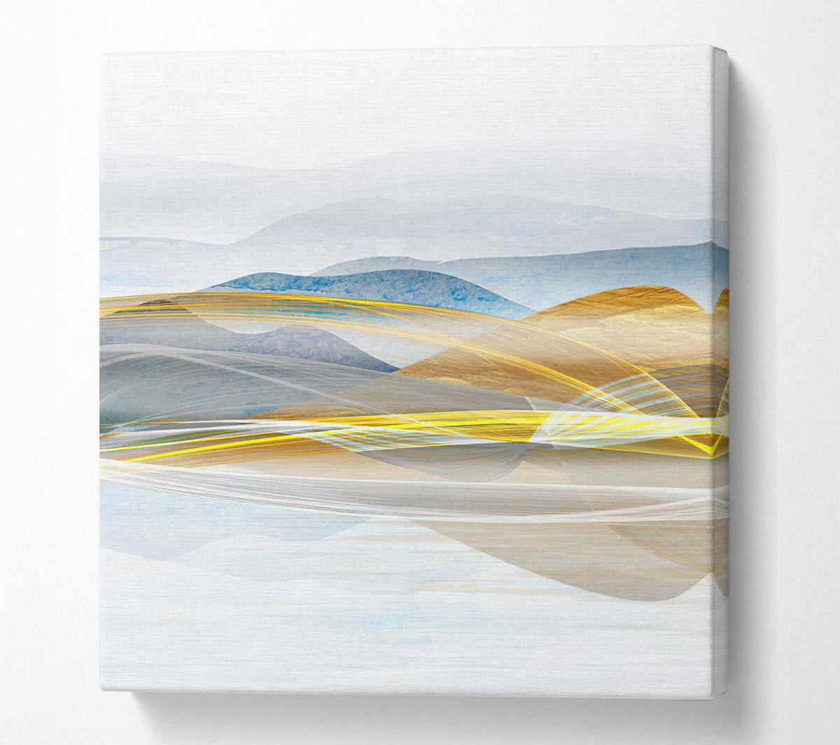 Abstract Line Mountains Canvas Wall Art