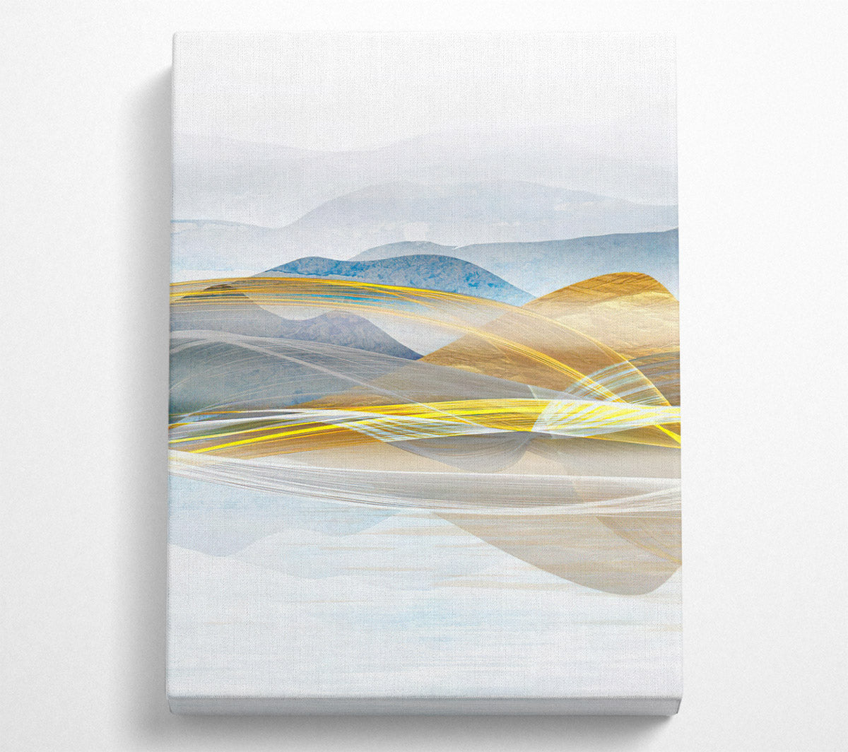 Abstract Line Mountains Canvas Wall Art