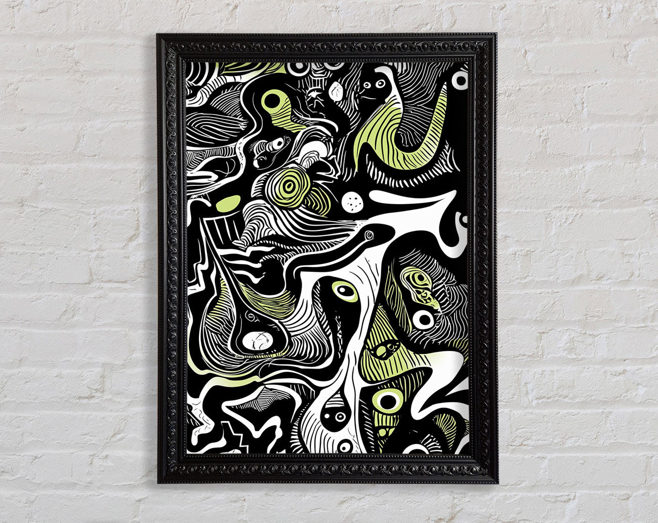 Abstract Lines Hues Framed Print