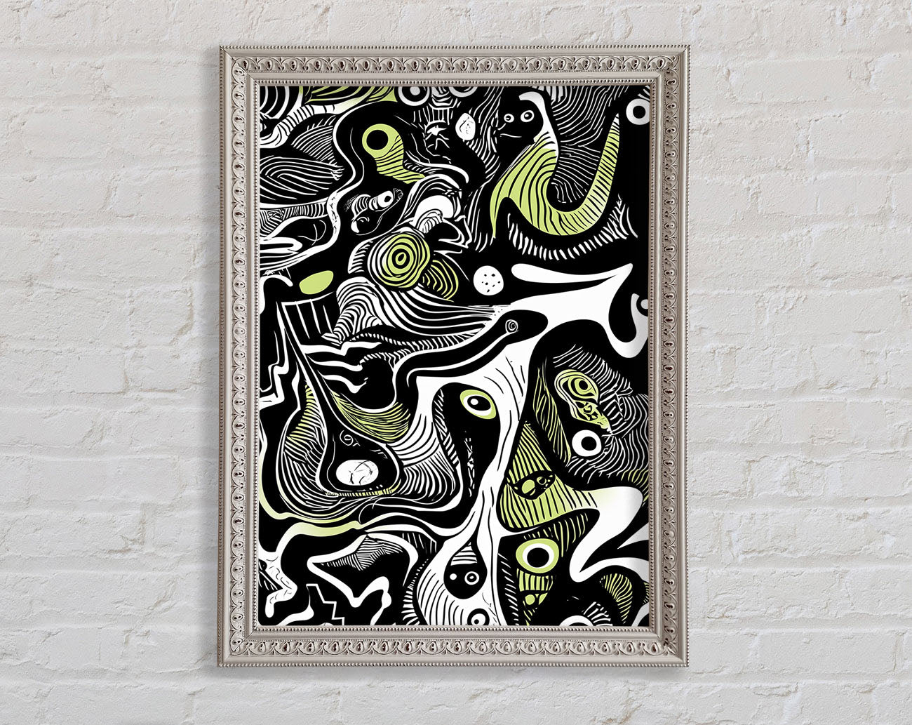 Abstract Lines Hues Framed Print
