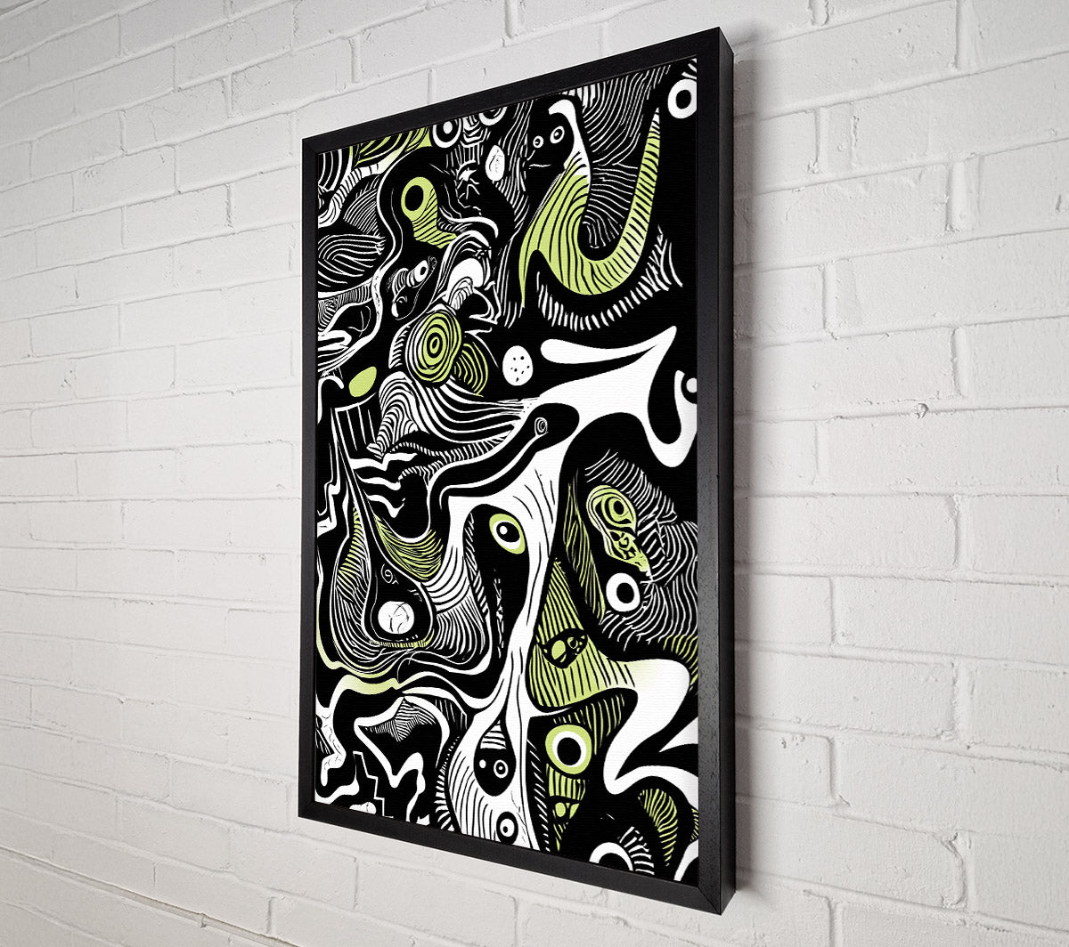 Abstract Lines Hues Canvas Wall Art