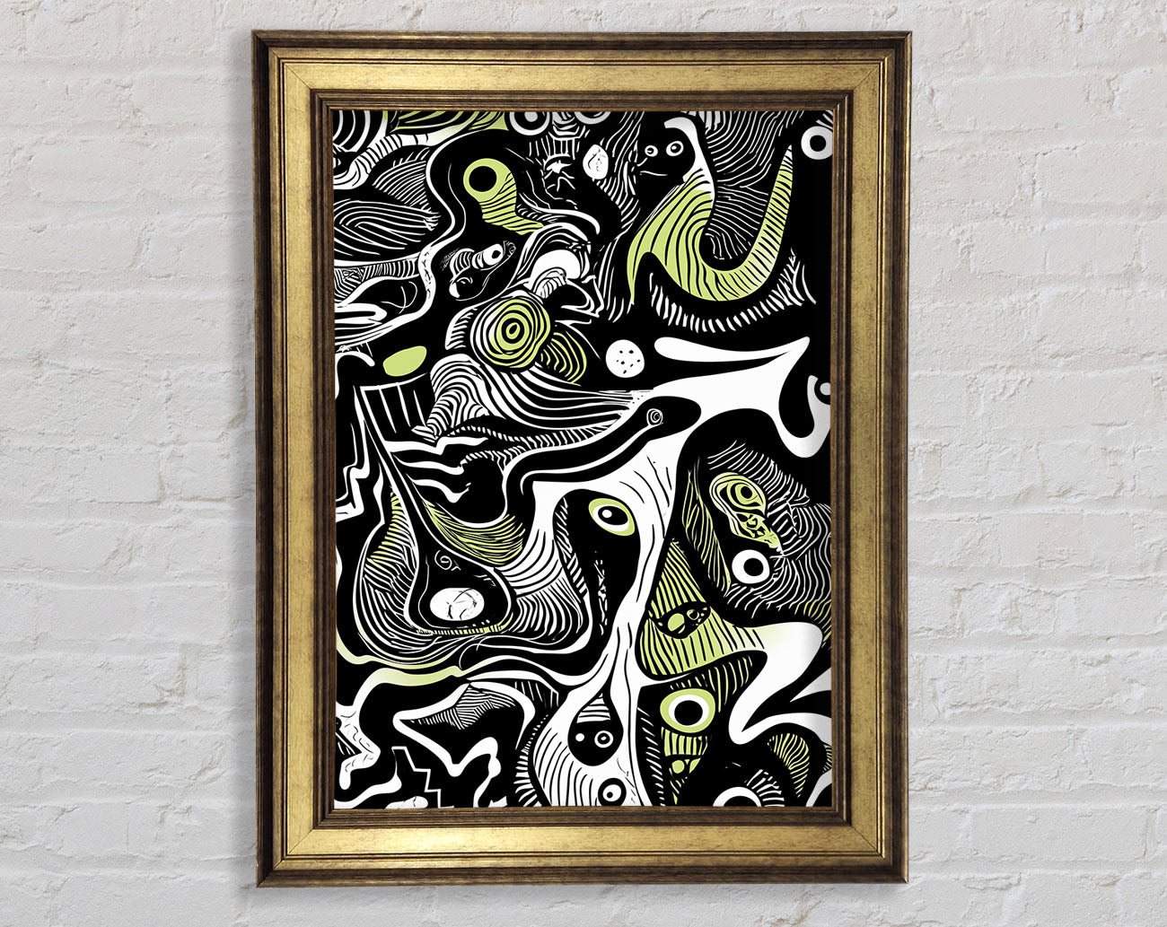 Abstract Lines Hues Framed Print