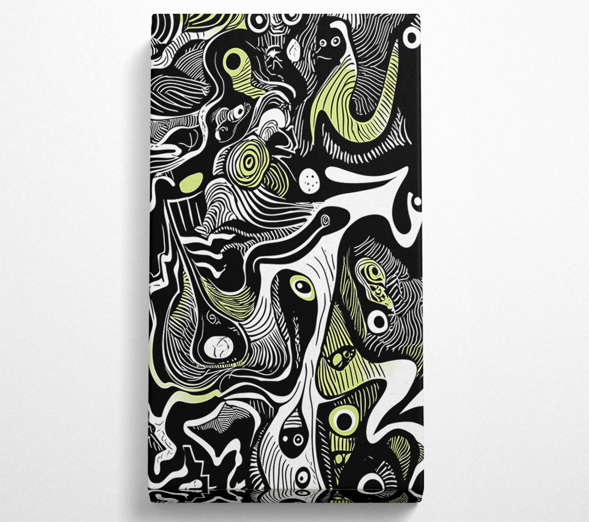 Abstract Lines Hues Canvas Wall Art