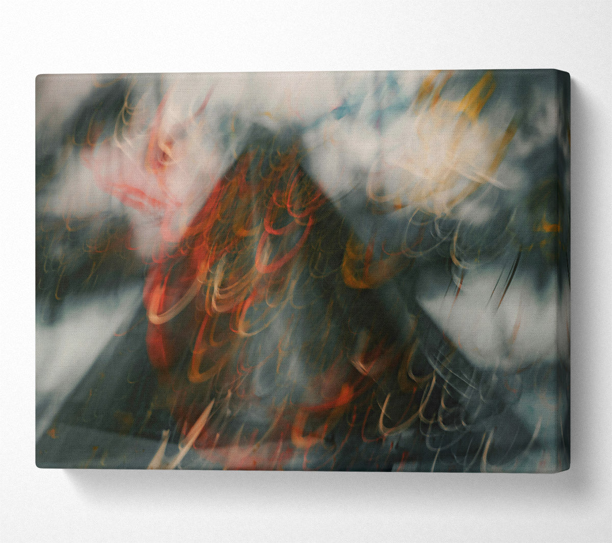 The Orange Abstract Canvas Wall Art