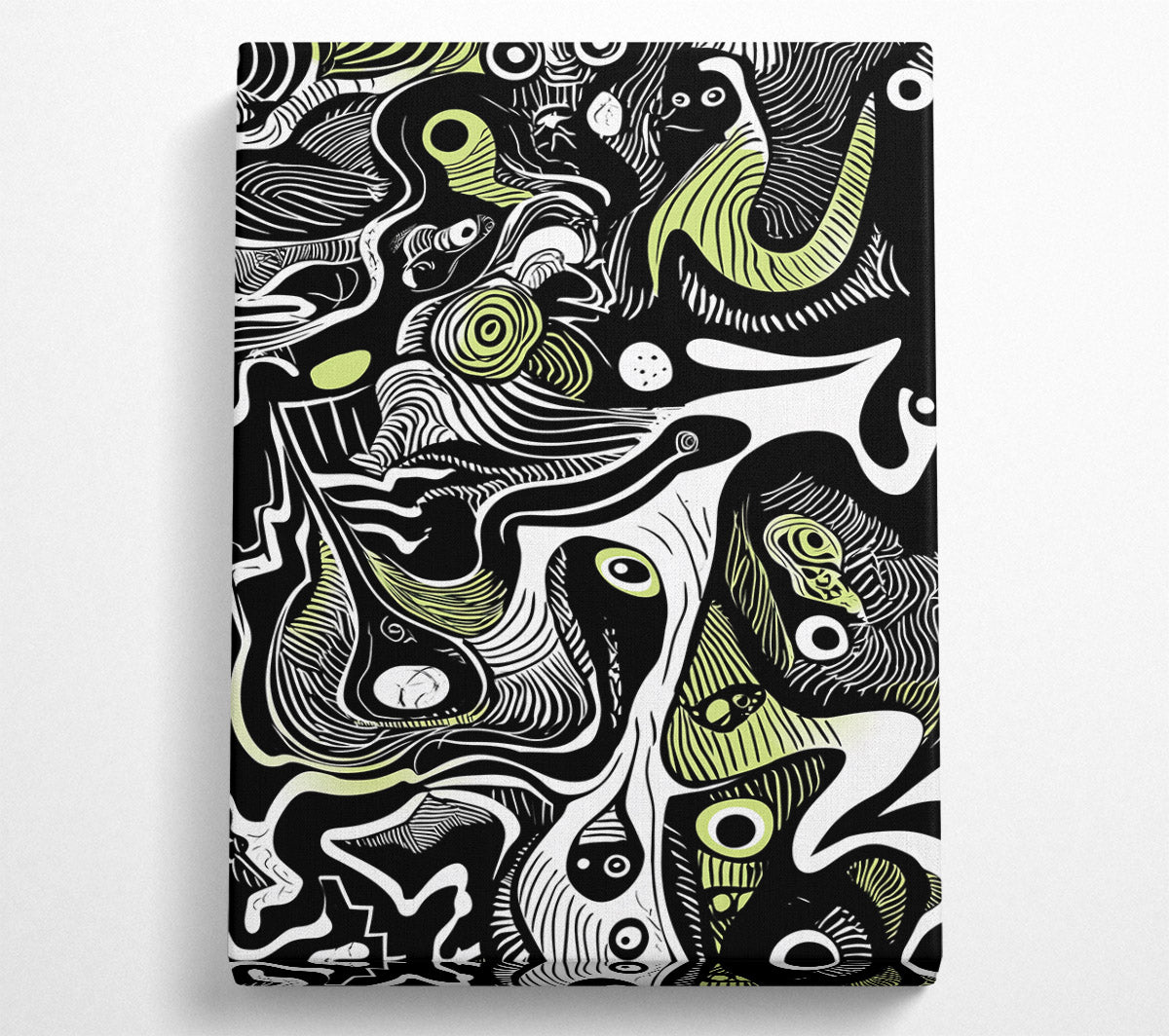Abstract Lines Hues Canvas Wall Art