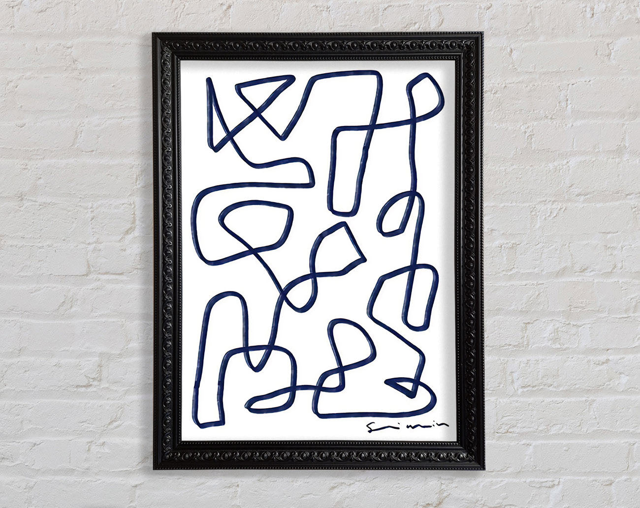 Abstract Lines Framed Print