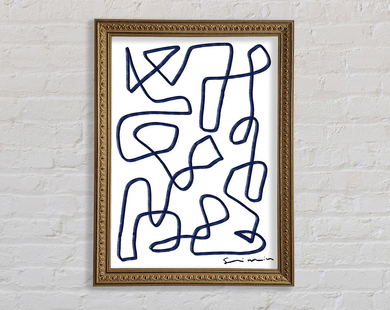 Abstract Lines Framed Print