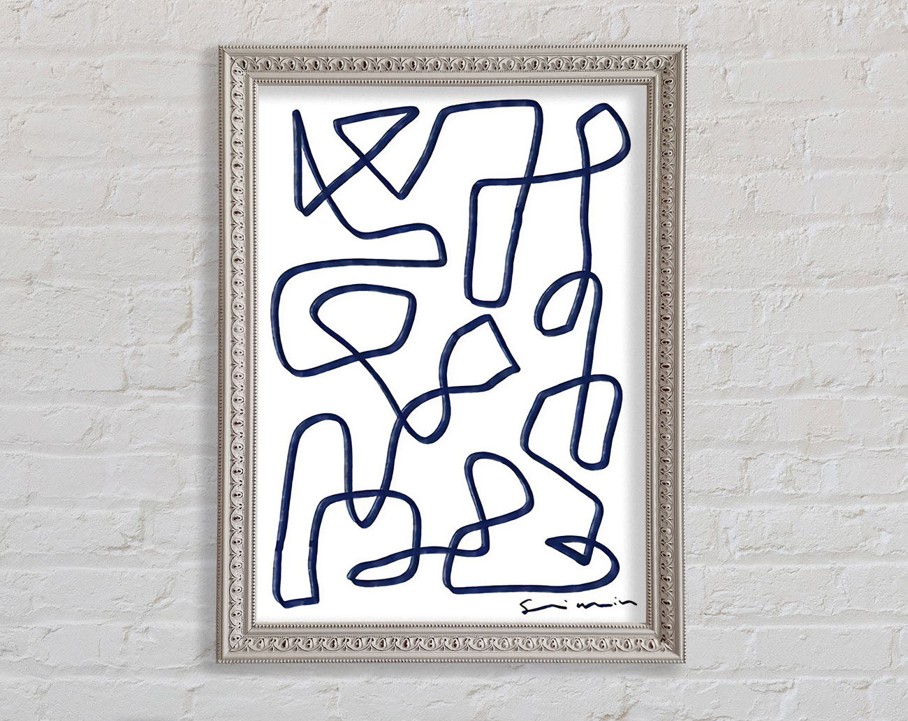 Abstract Lines Framed Print