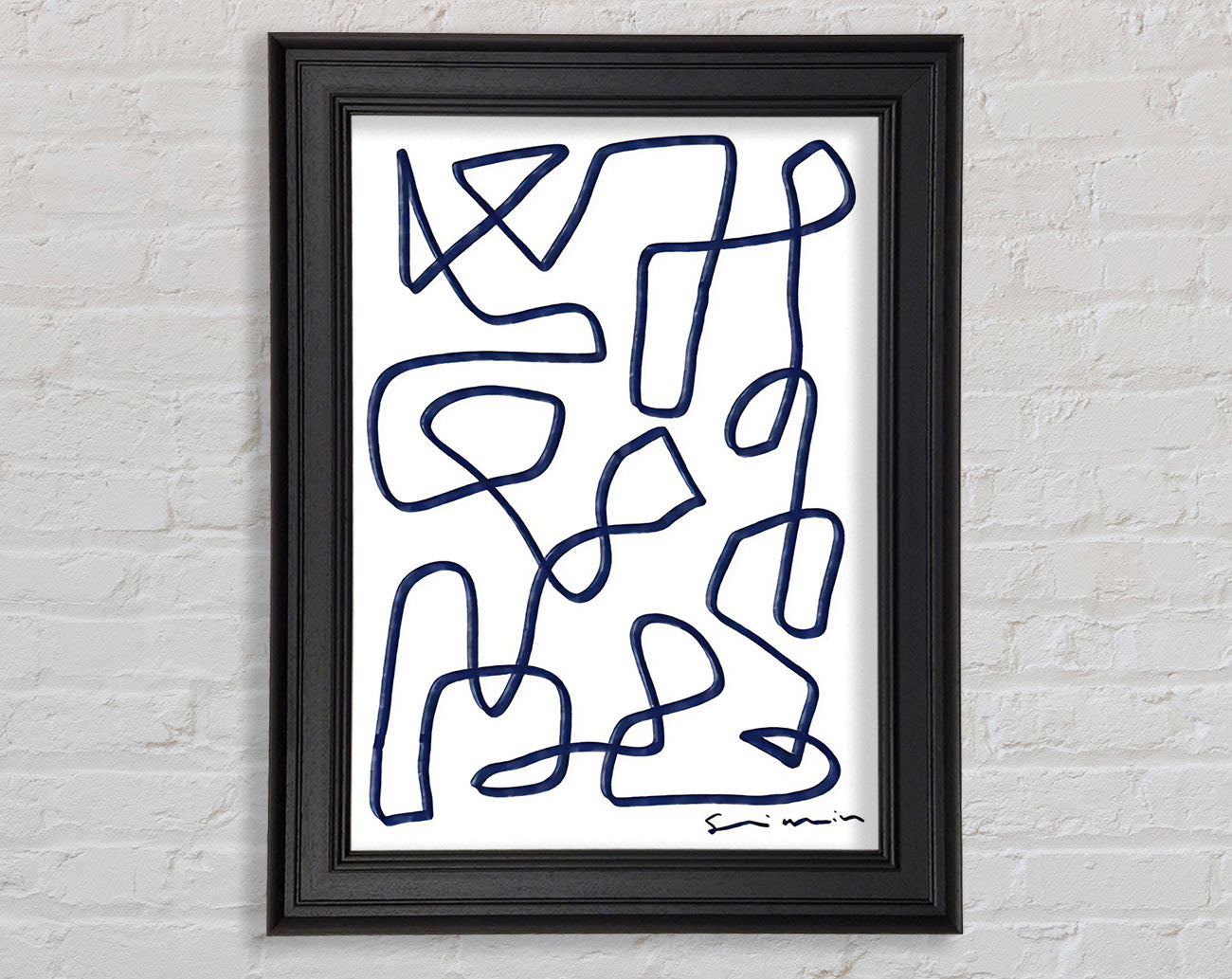 Abstract Lines Framed Print