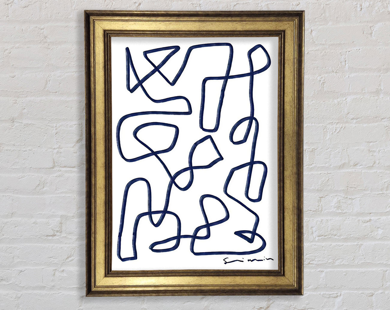 Abstract Lines Framed Print