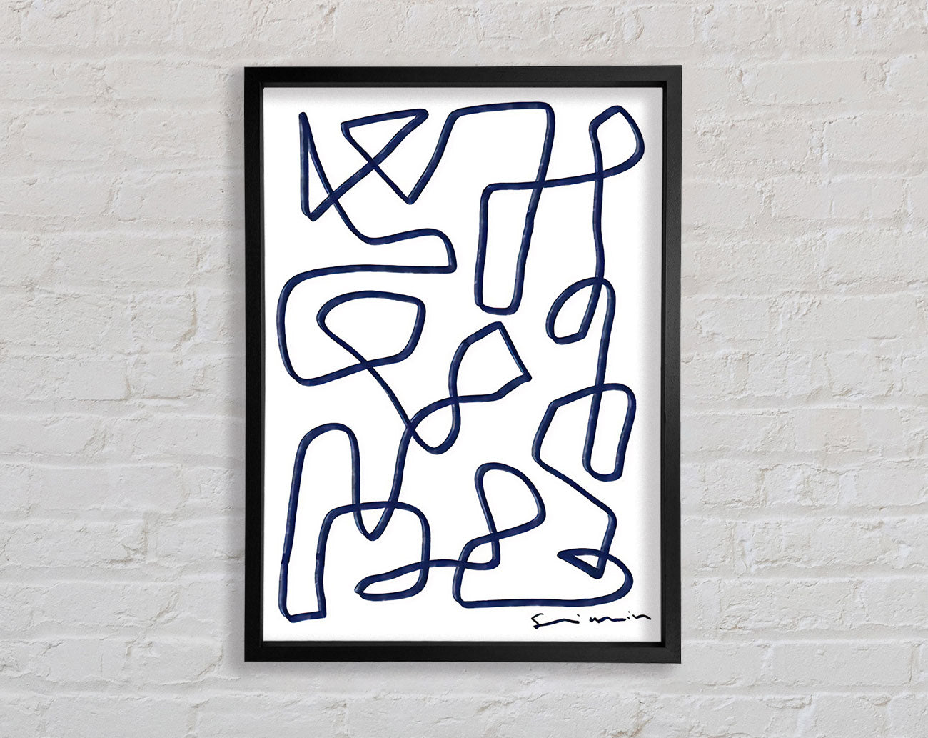 Abstract Lines Framed Print