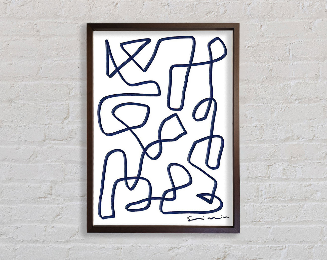 Abstract Lines Framed Print