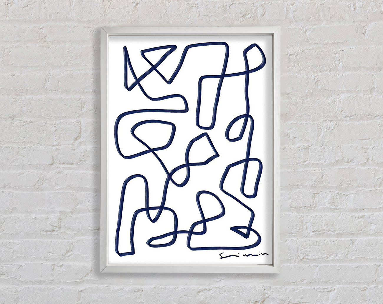 Abstract Lines Framed Print