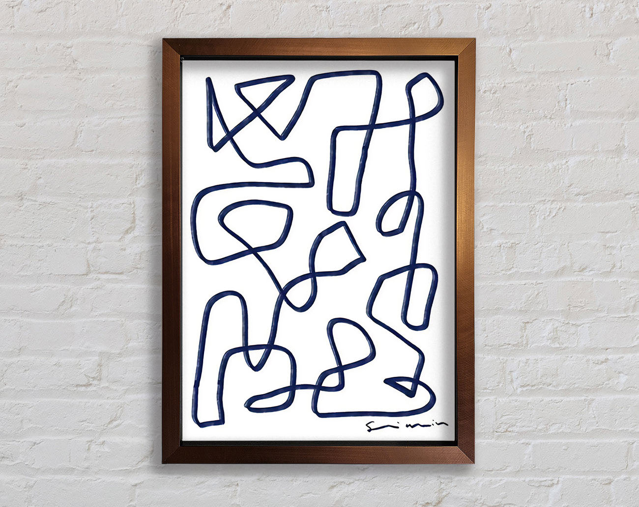 Abstract Lines Framed Print