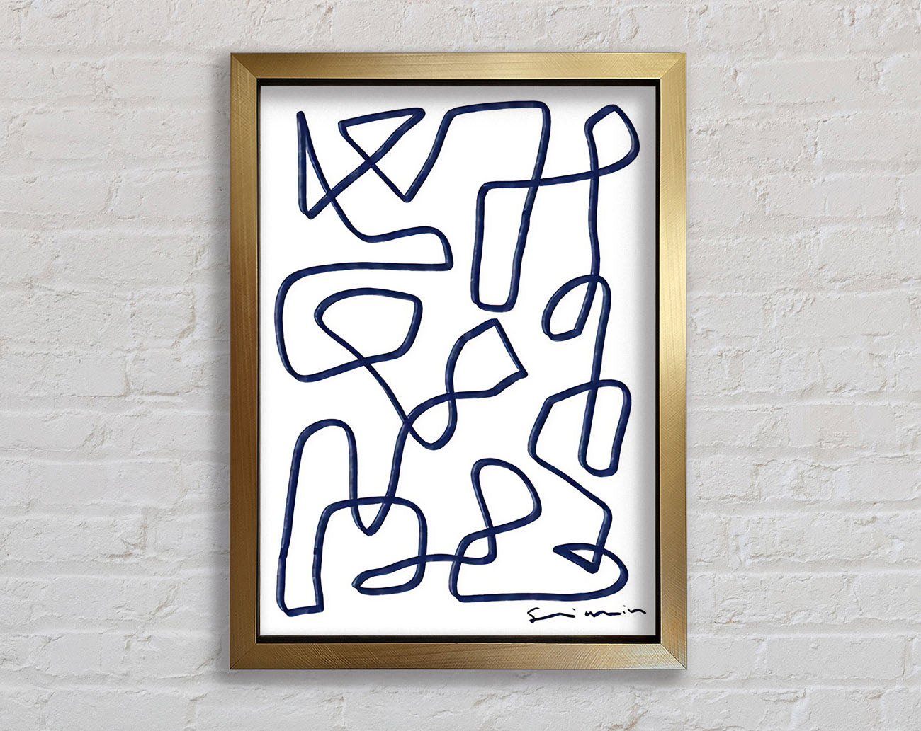 Abstract Lines Framed Print
