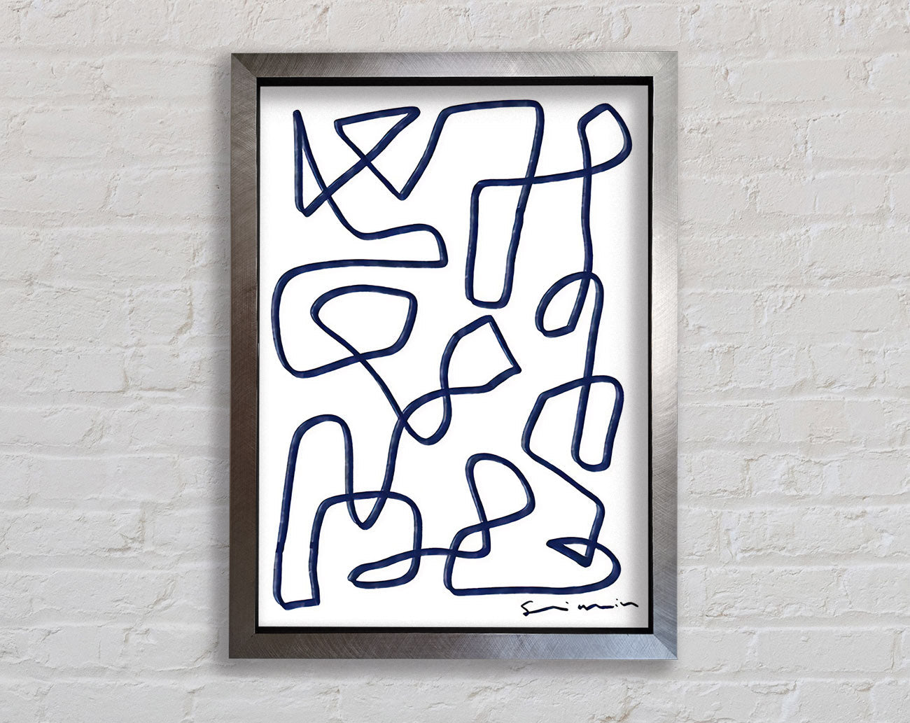 Abstract Lines Framed Print