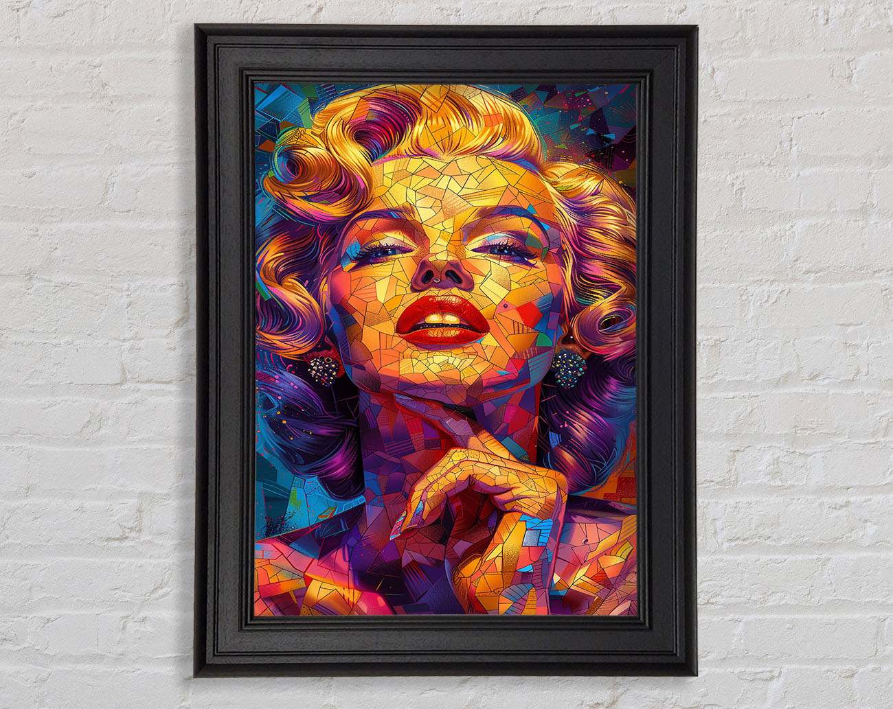 Abstract Mosaic Marilyn Monroe Framed Print
