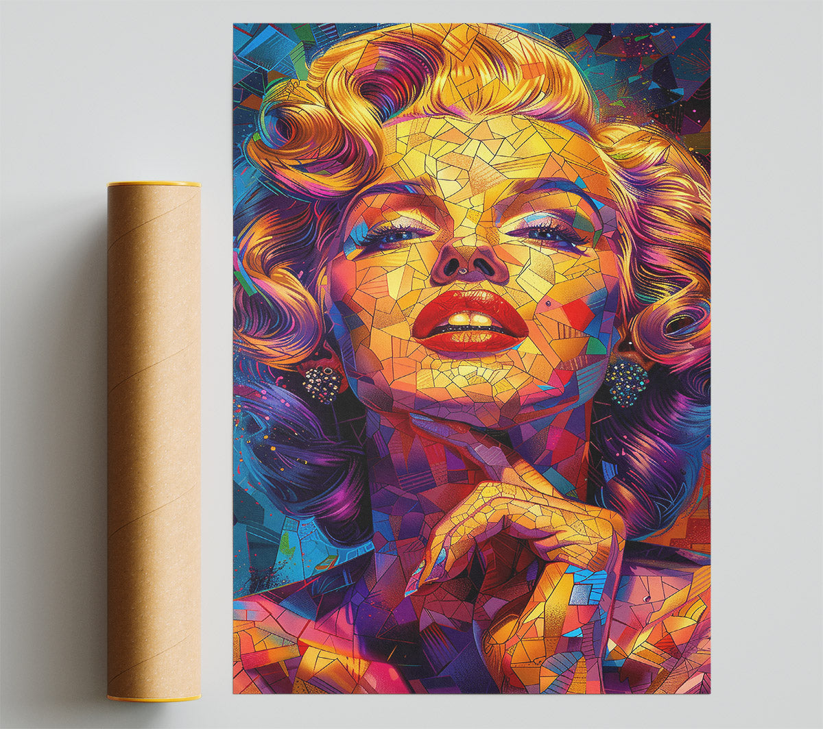 Abstract Mosaic Marilyn Monroe Print