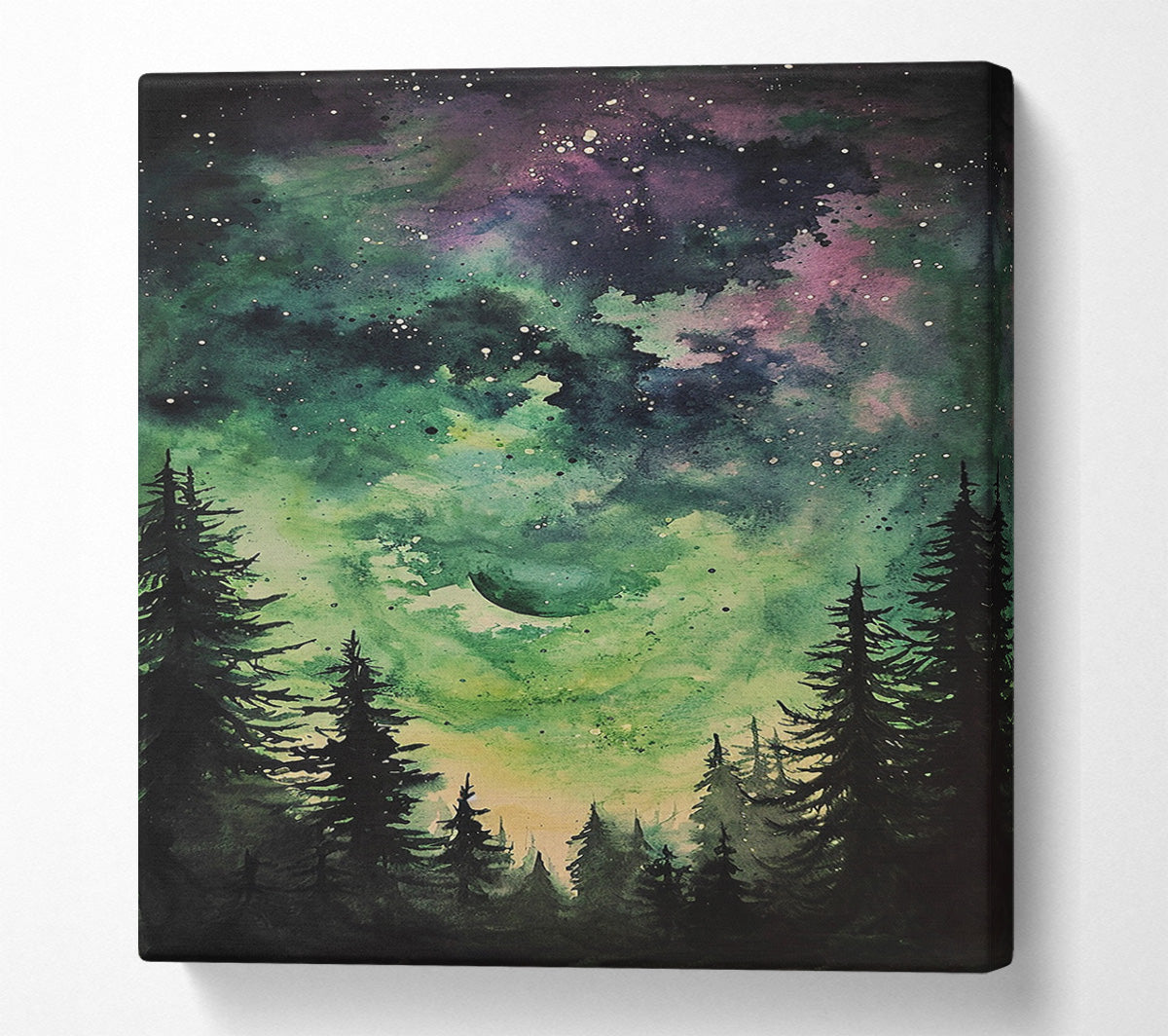 Abstract Night Sky Canvas Art