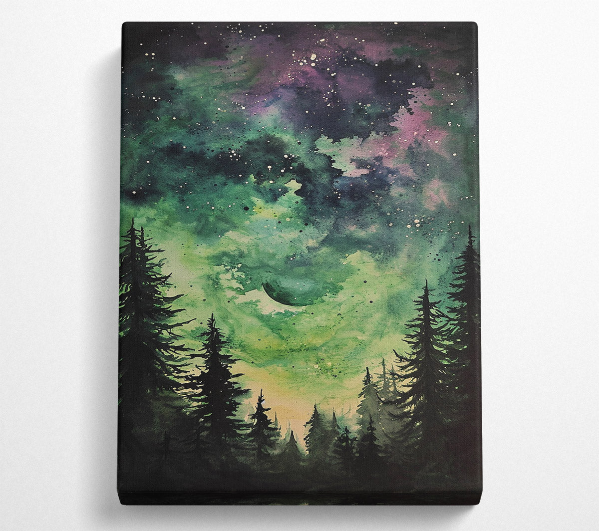 Abstract Night Sky Canvas Art